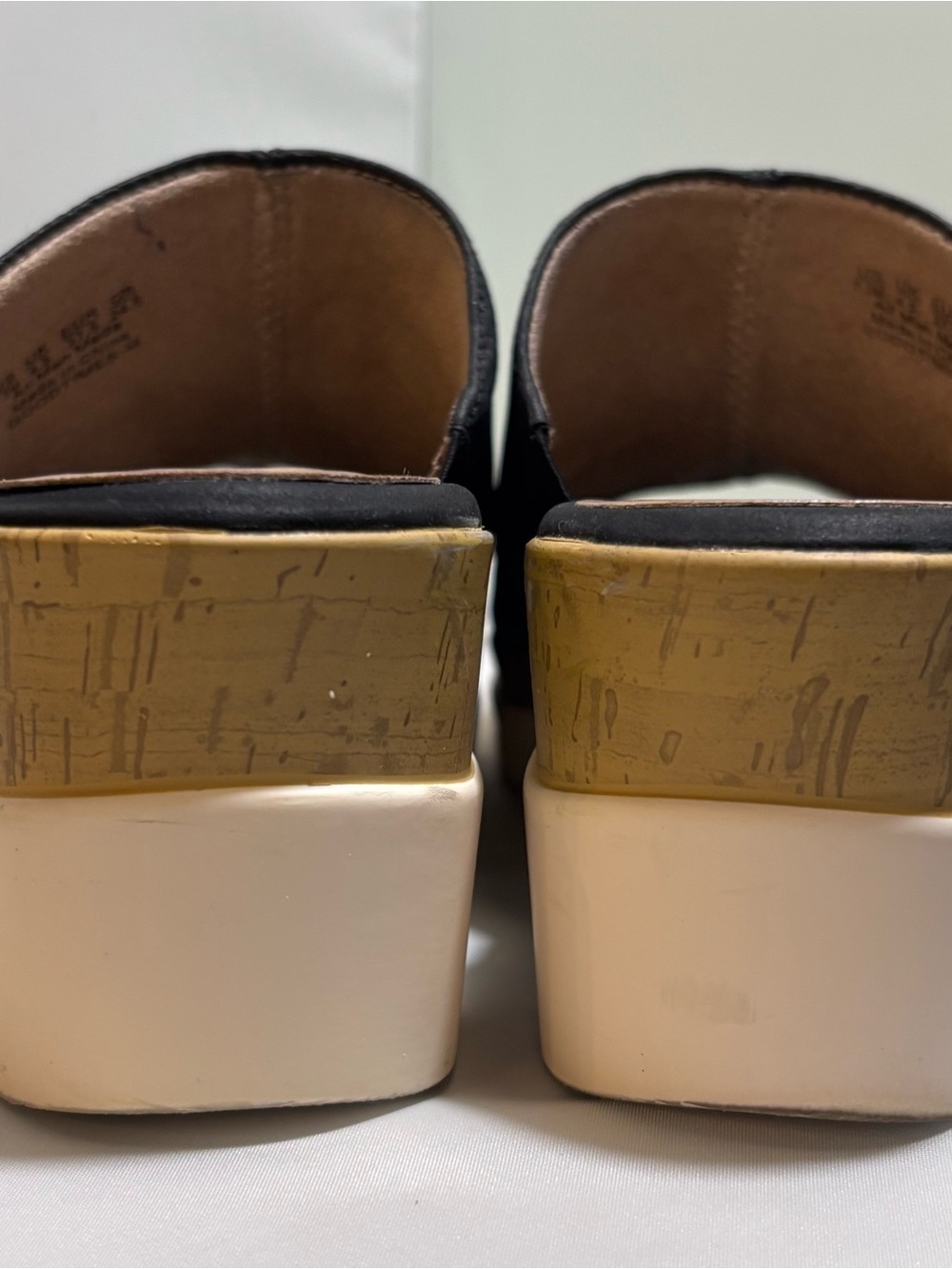 SOUL Naturalizer Black Slide Mules with Cork Trim - Picture 8 of 8